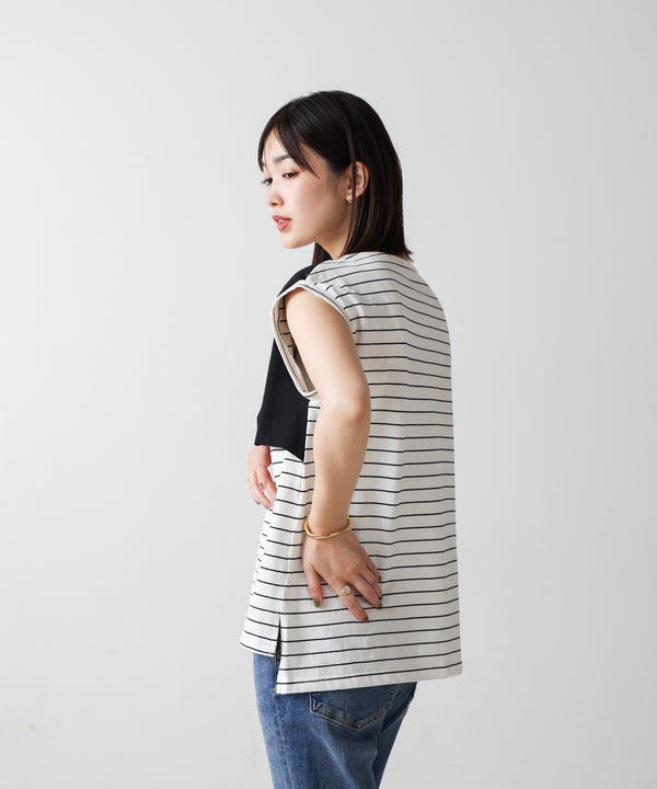 【WEB限定】リボンモチーフボーダーＴシャツ