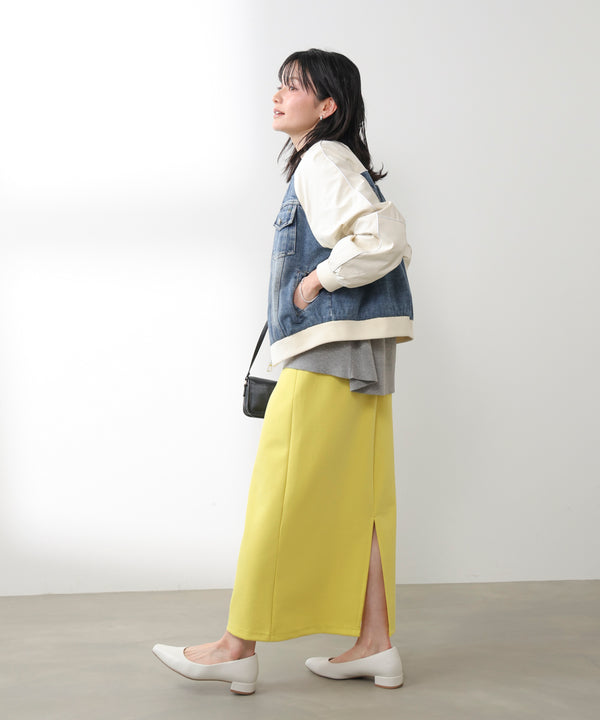 ナイロンデニムドッキングブルゾン