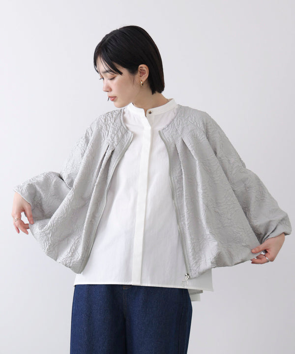 ふくれジャガードブルゾン［2/20発送予定］