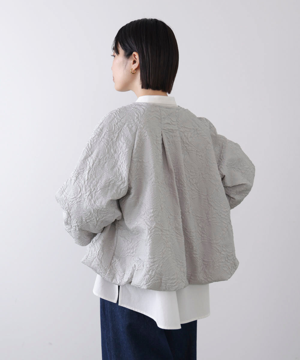 ふくれジャガードブルゾン［2/20発送予定］