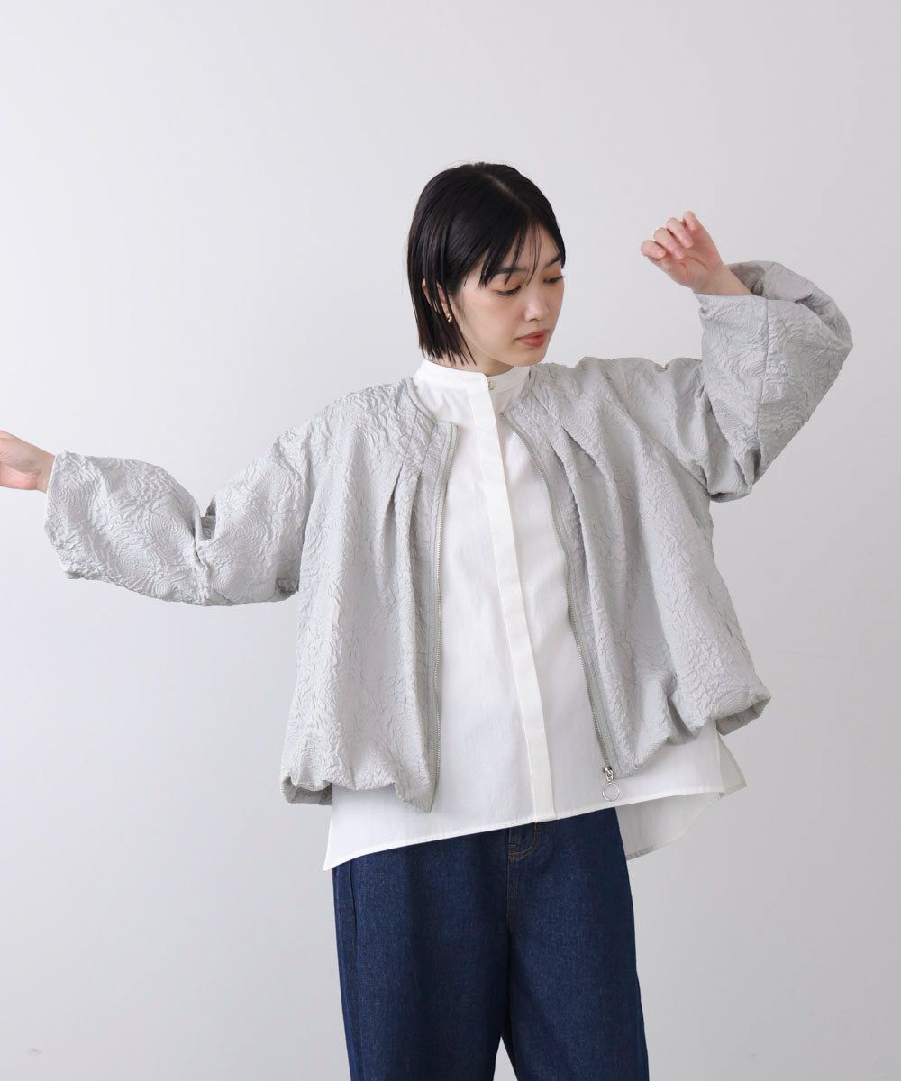 ふくれジャガードブルゾン［2/20発送予定］