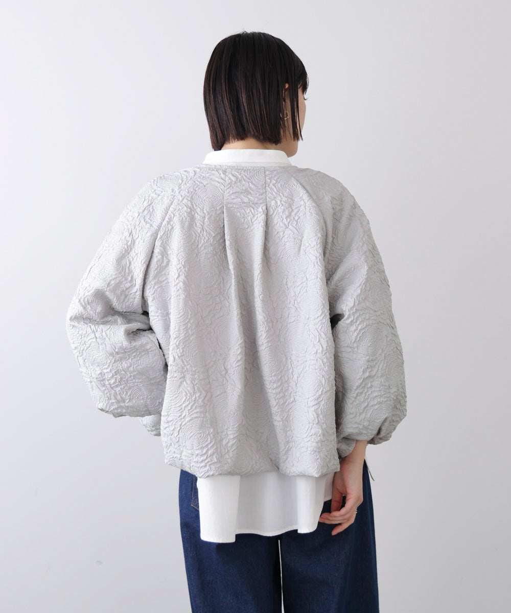 ふくれジャガードブルゾン［2/20発送予定］