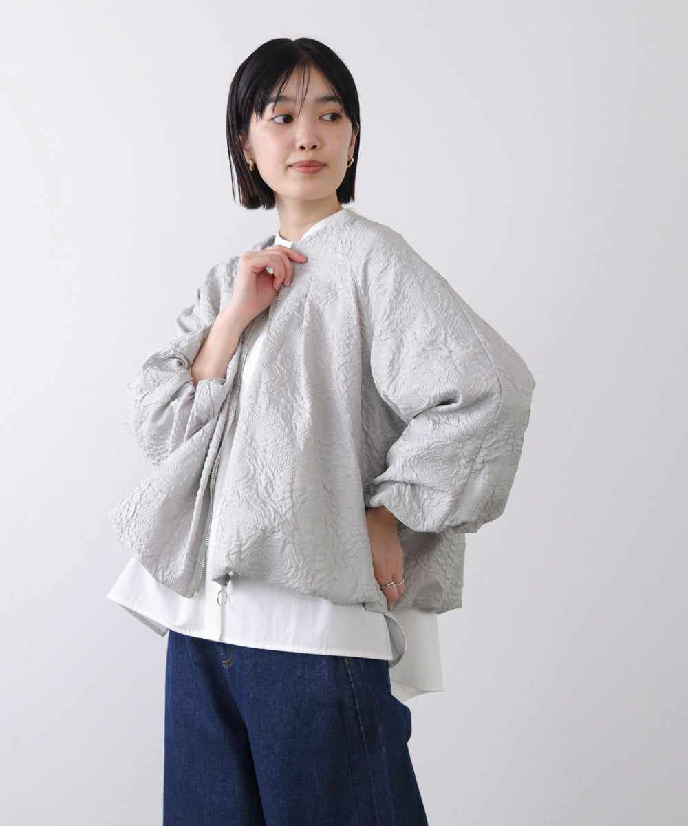 ふくれジャガードブルゾン［2/20発送予定］