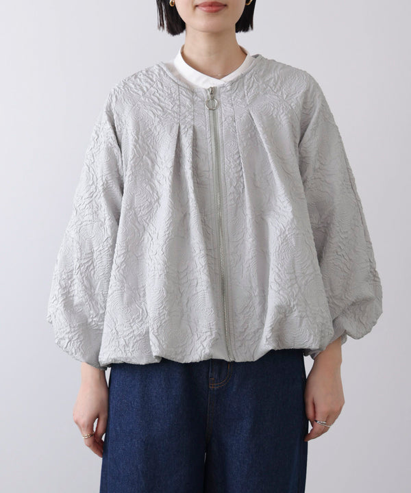 ふくれジャガードブルゾン［2/20発送予定］