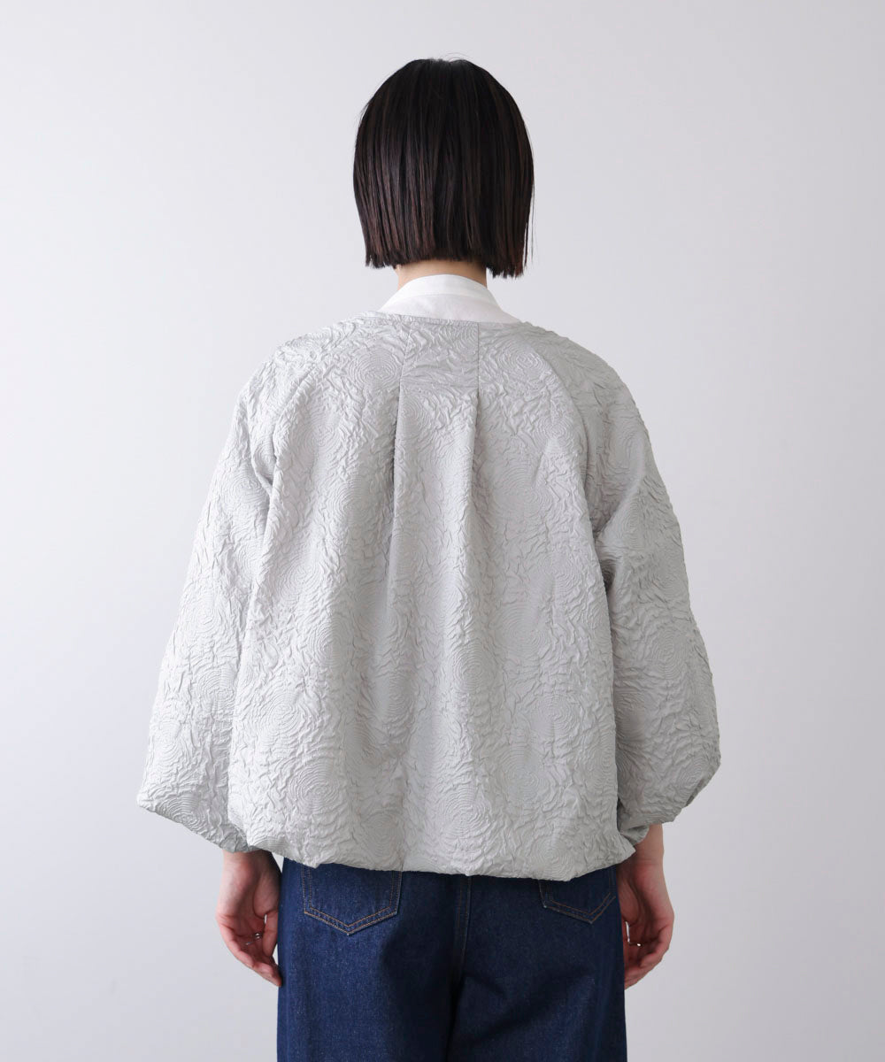 ふくれジャガードブルゾン［2/20発送予定］