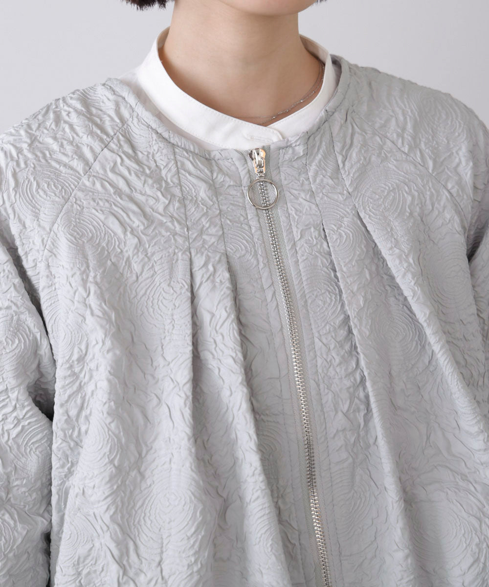 ふくれジャガードブルゾン［2/20発送予定］