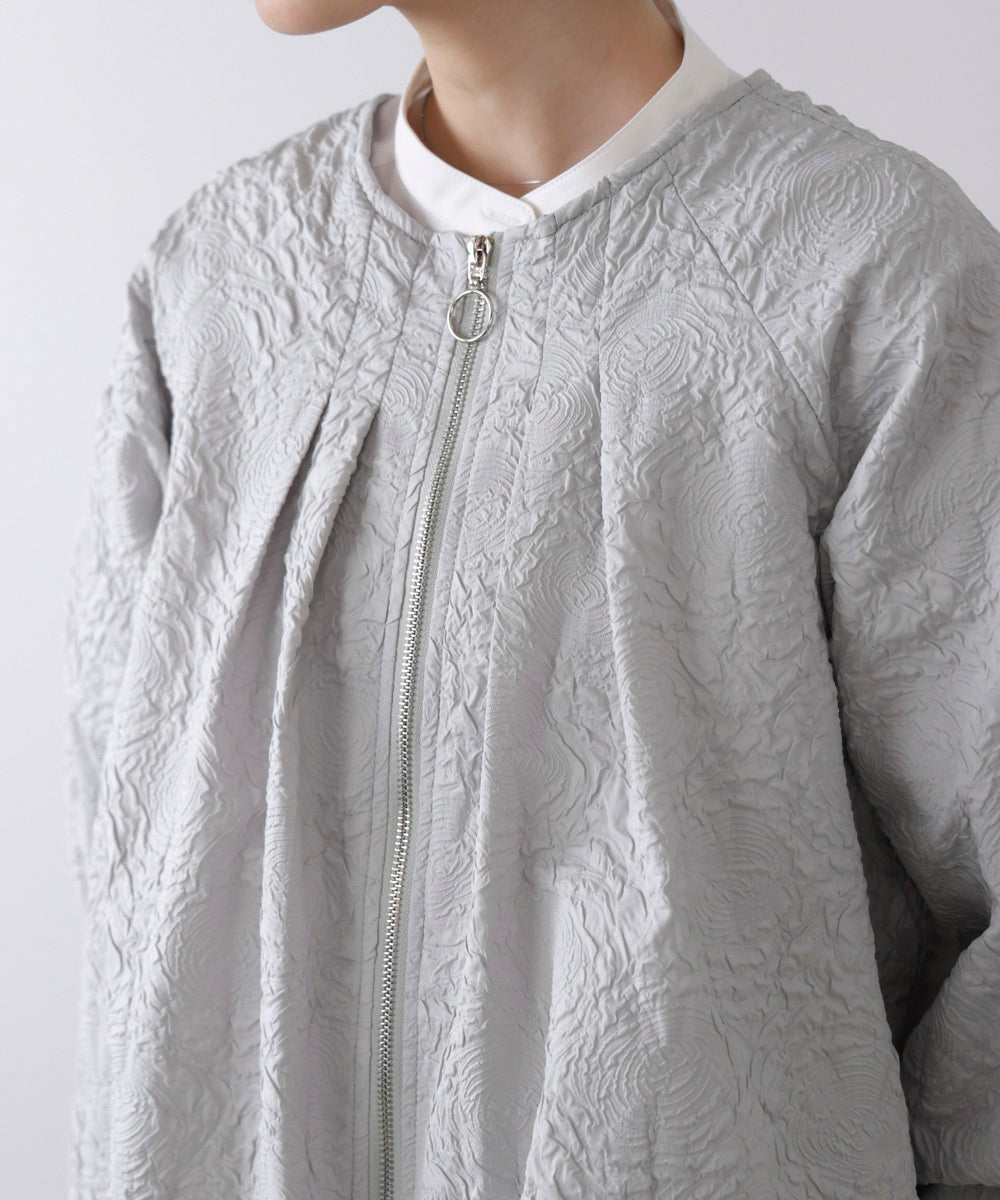 ふくれジャガードブルゾン［2/20発送予定］