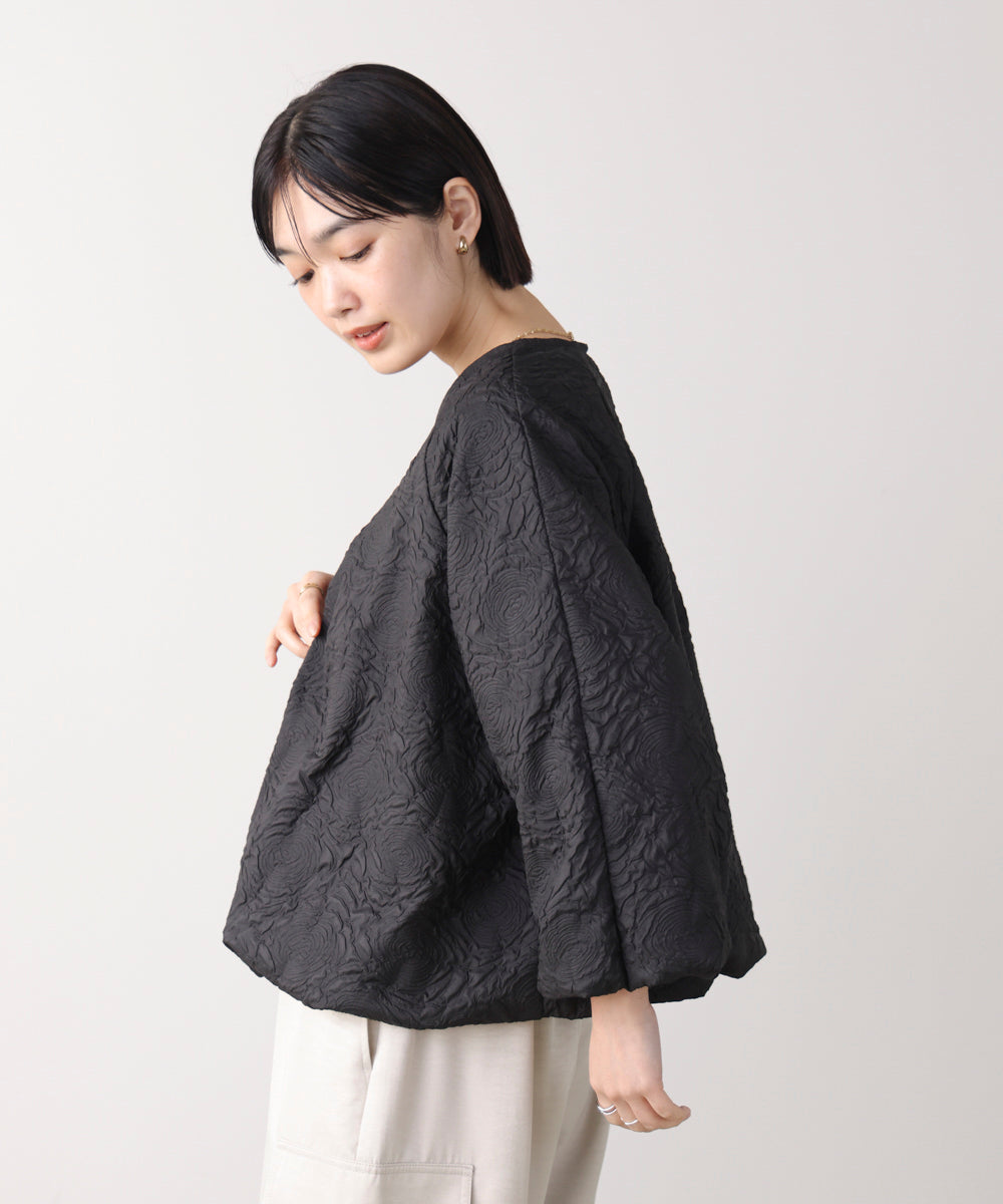 ふくれジャガードブルゾン［2/20発送予定］