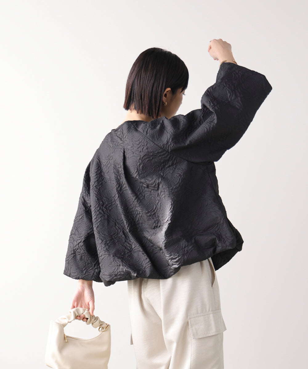 ふくれジャガードブルゾン［2/20発送予定］