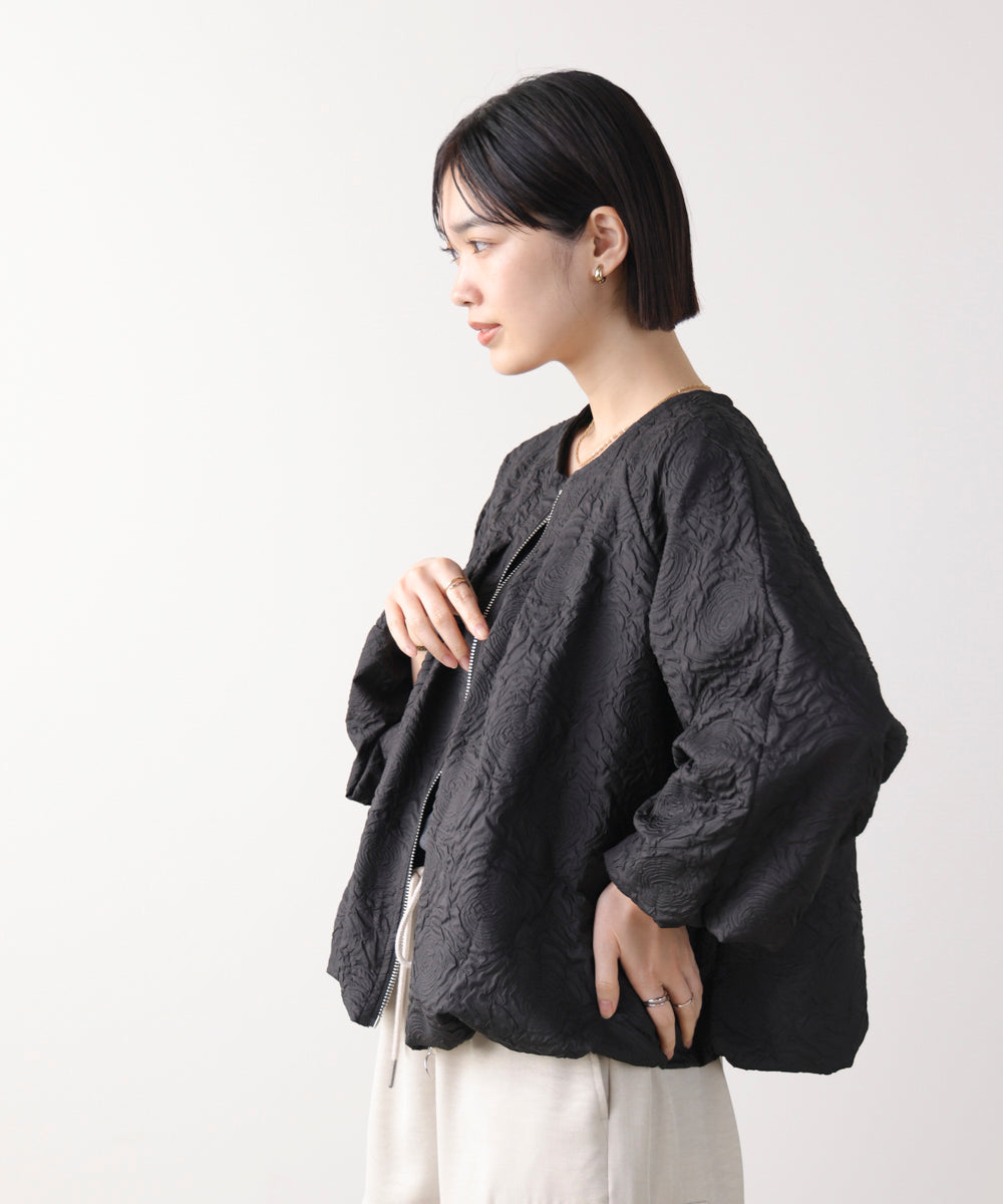 ふくれジャガードブルゾン［2/20発送予定］
