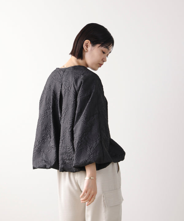 ふくれジャガードブルゾン［2/20発送予定］