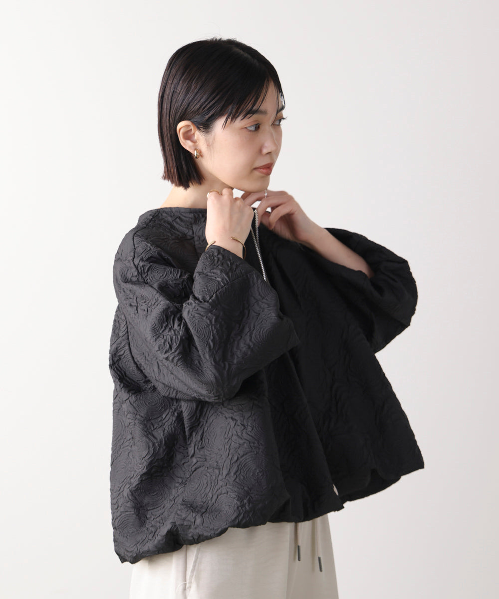 ふくれジャガードブルゾン［2/20発送予定］