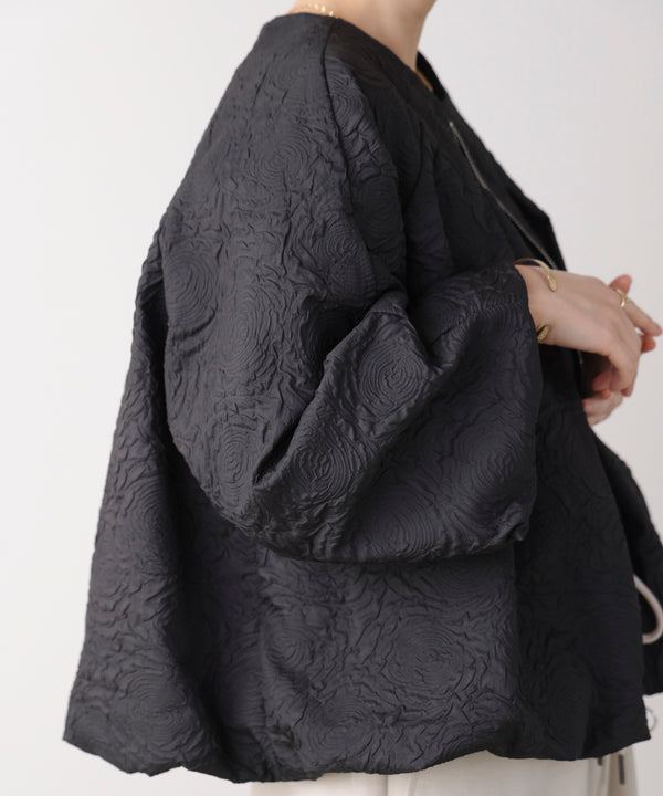 ふくれジャガードブルゾン［2/20発送予定］