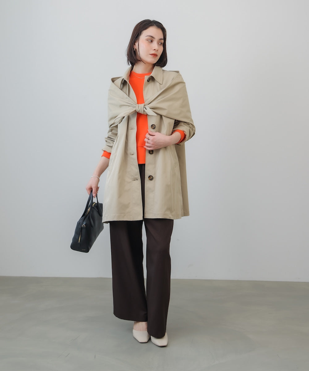 【WEB限定】スカーフ付スプリングコート［2/16発送予定］