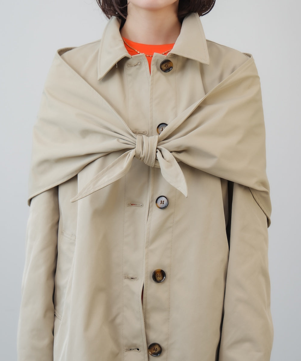 【WEB限定】スカーフ付スプリングコート［2/16発送予定］