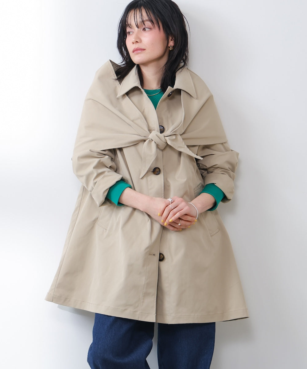 【WEB限定】スカーフ付スプリングコート［2/16発送予定］