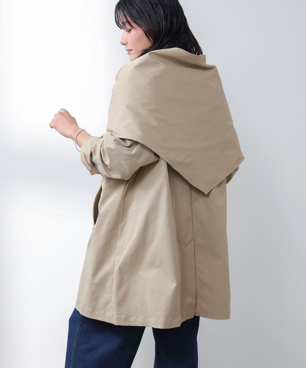 WEB限定】スカーフ付スプリングコート