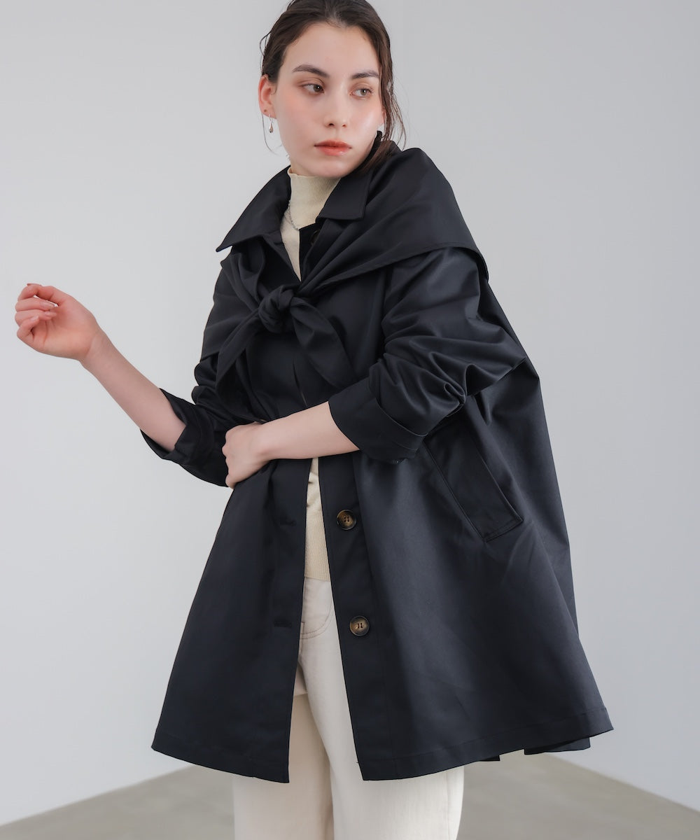 【WEB限定】スカーフ付スプリングコート［2/16発送予定］