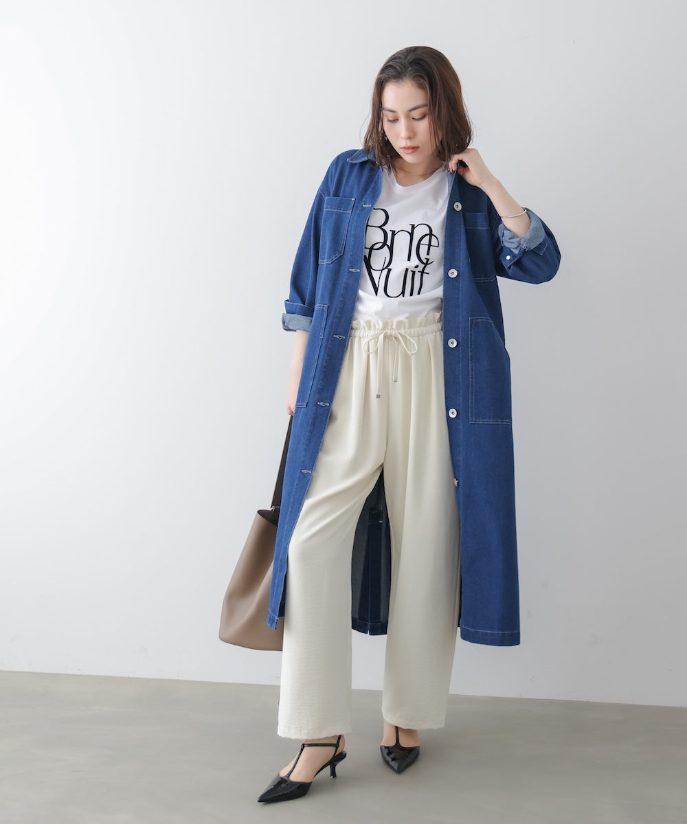 【WEB限定】デニムロングコート［3/25発送予定］