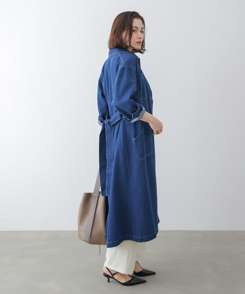 【WEB限定】デニムロングコート［3/25発送予定］