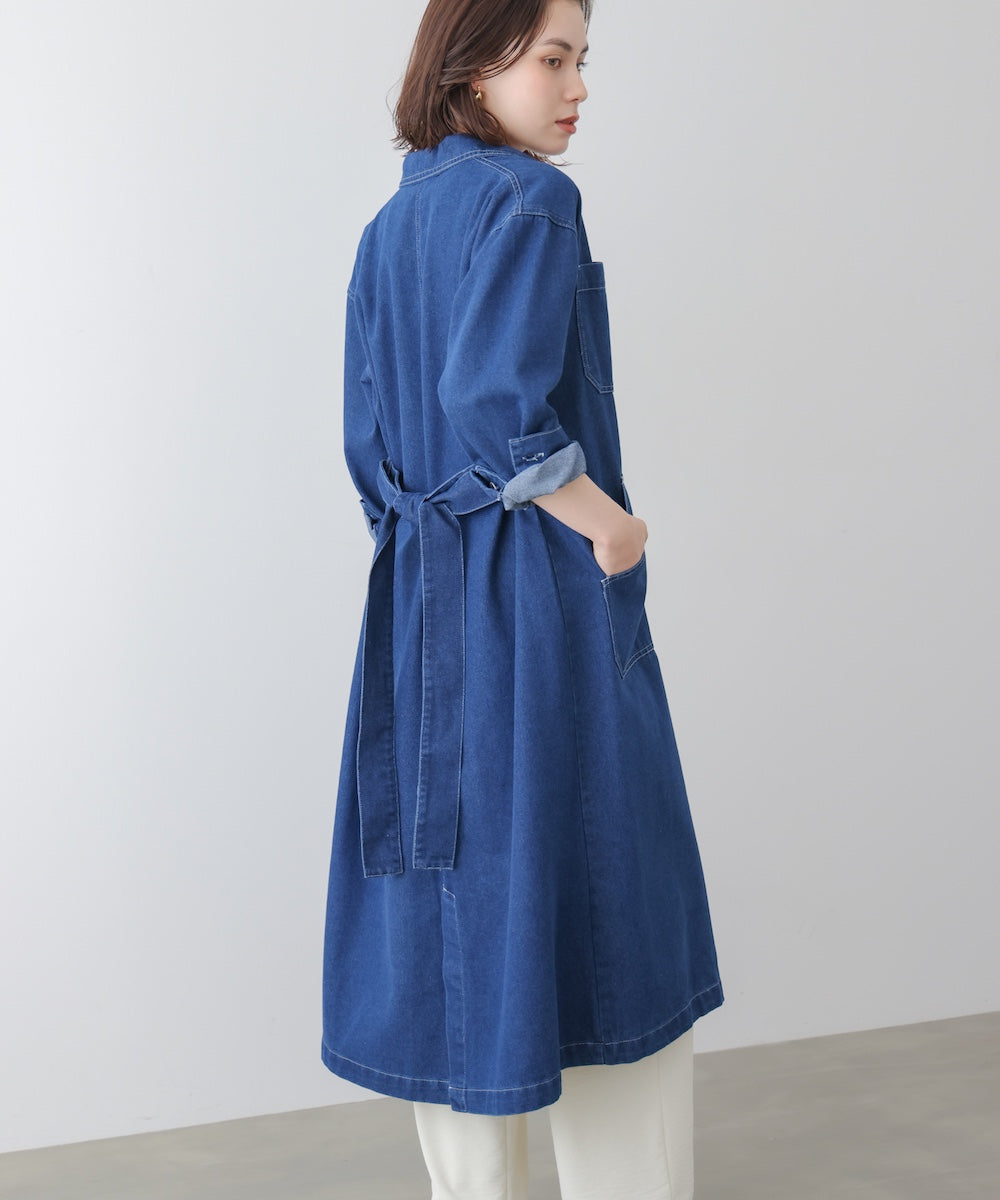 【WEB限定】デニムロングコート［3/25発送予定］