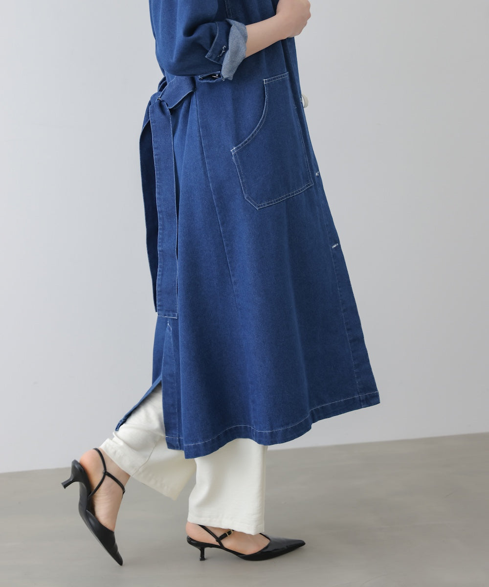 【WEB限定】デニムロングコート［3/25発送予定］