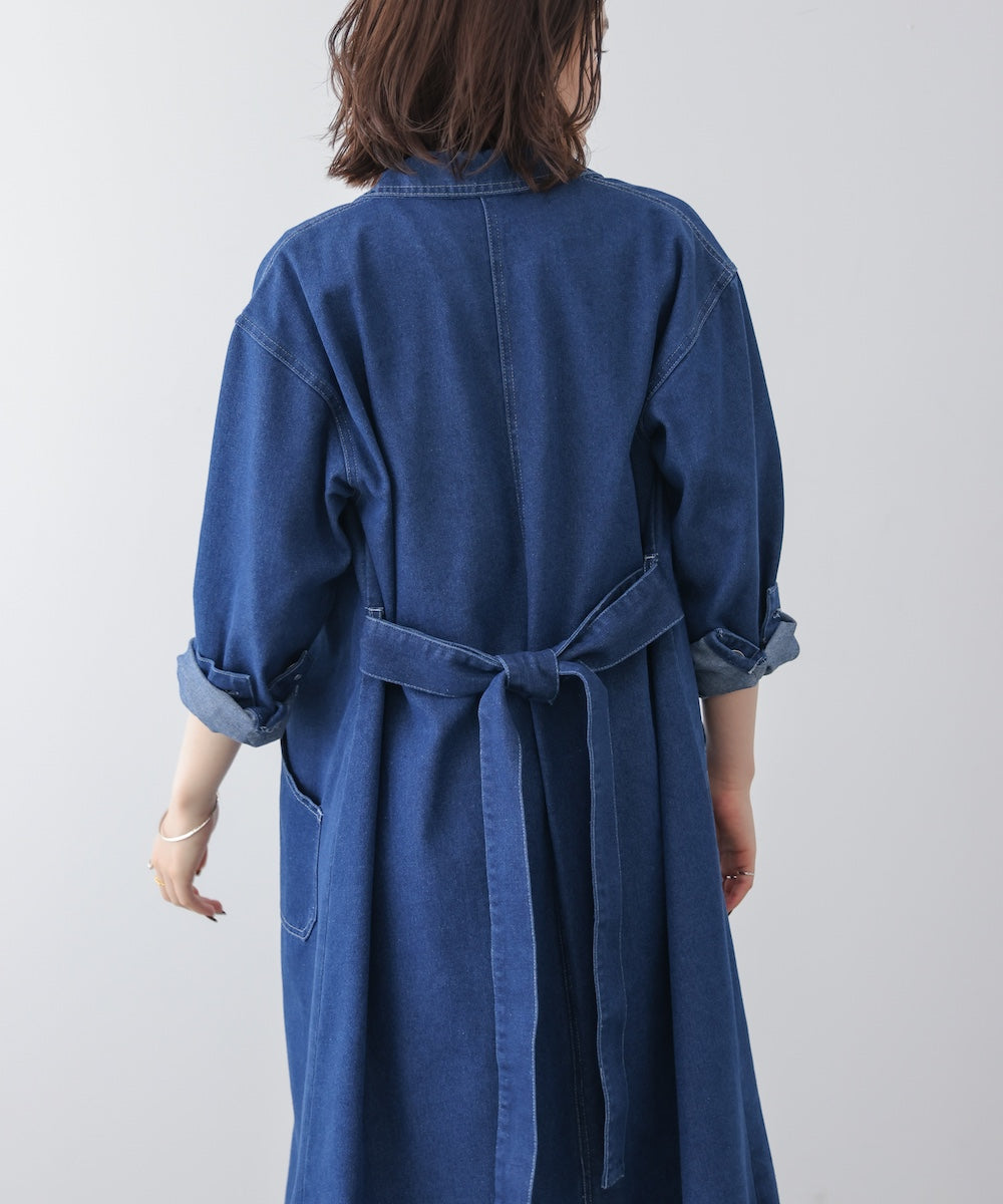 【WEB限定】デニムロングコート［3/25発送予定］