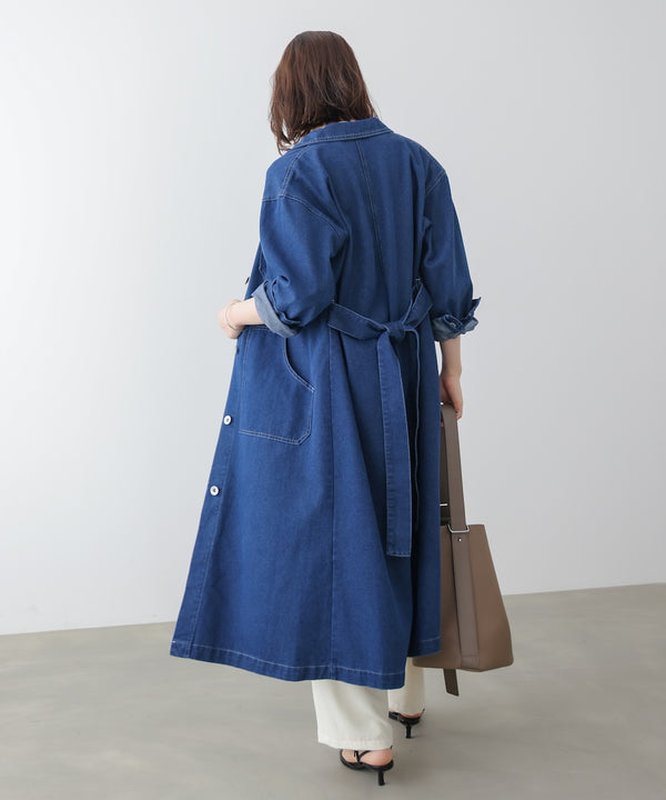 【WEB限定】デニムロングコート［3/25発送予定］