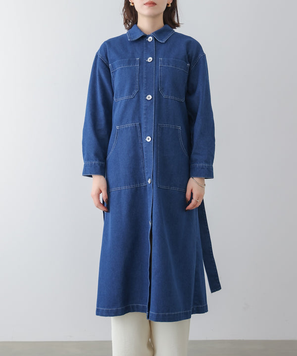【WEB限定】デニムロングコート［3/25発送予定］