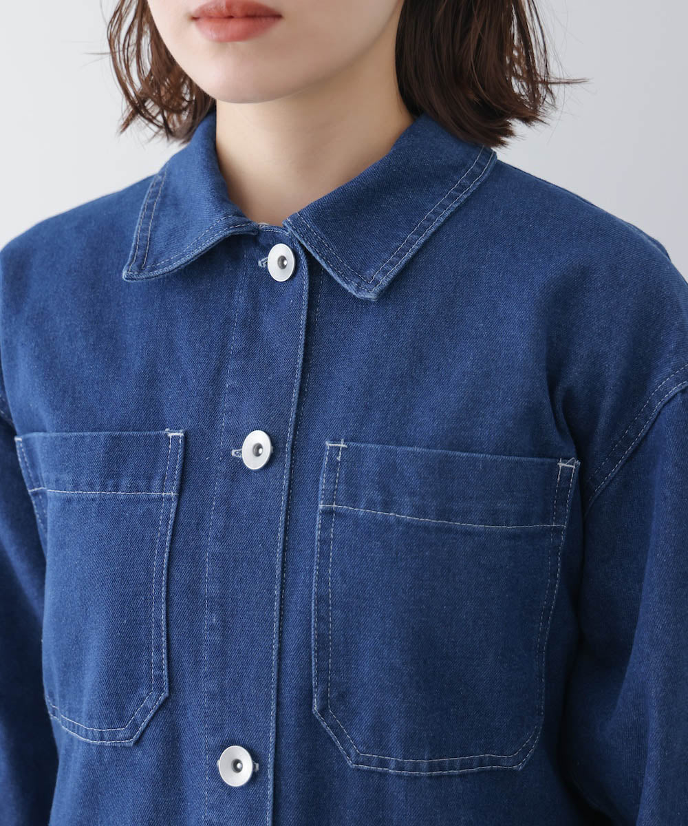 【WEB限定】デニムロングコート［3/25発送予定］