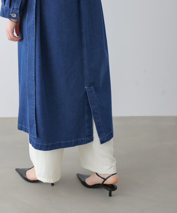【WEB限定】デニムロングコート［3/25発送予定］