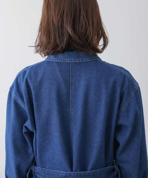 【WEB限定】デニムロングコート［3/25発送予定］
