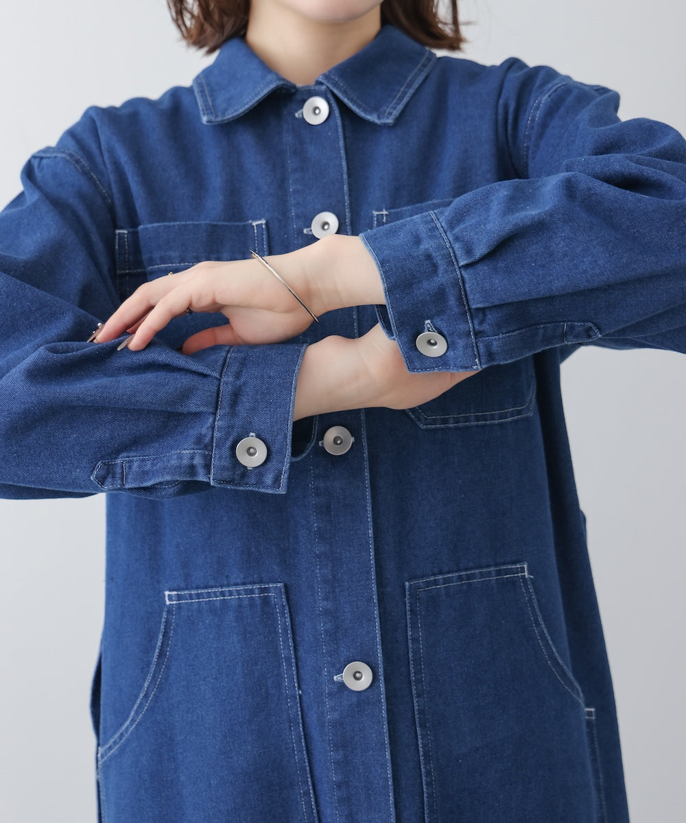 【WEB限定】デニムロングコート［3/25発送予定］