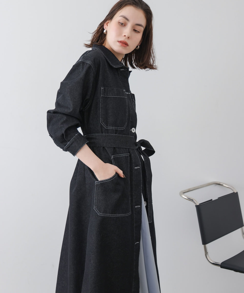 【WEB限定】デニムロングコート［3/25発送予定］