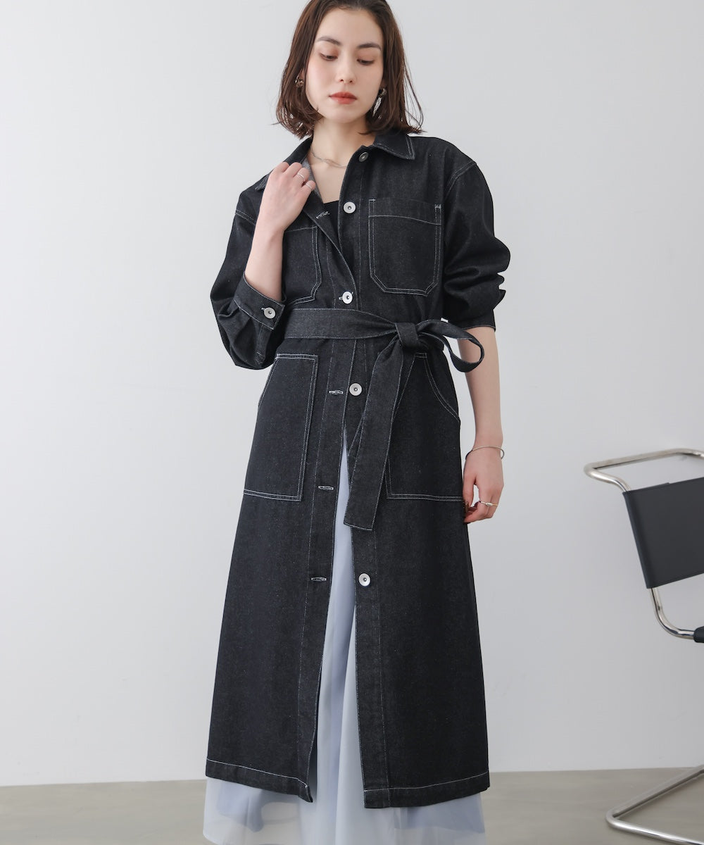 WEB限定】デニムロングコート