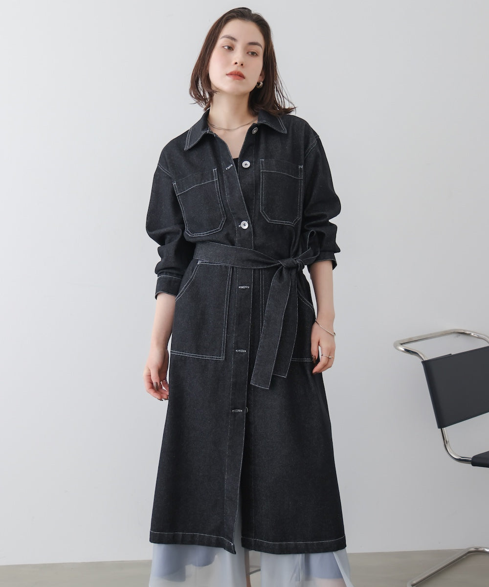 WEB限定】デニムロングコート