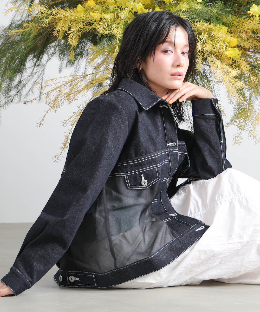 シアードッキングデニムブルゾン［3/13発送予定］