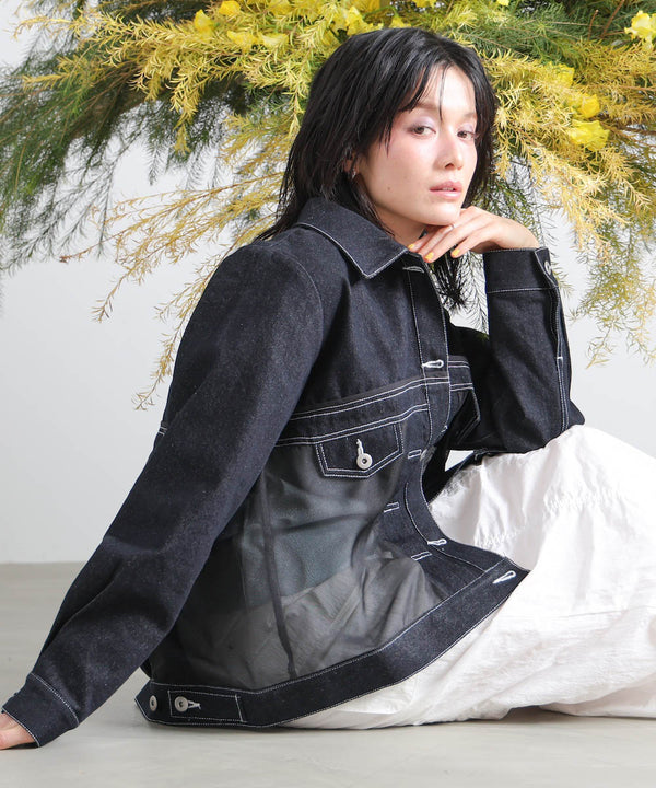 シアードッキングデニムブルゾン［3/13発送予定］
