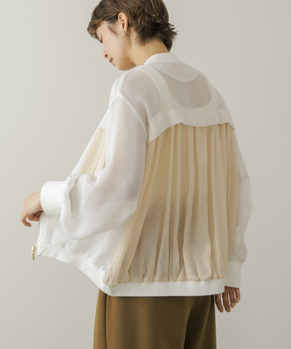 メッシュブルゾン