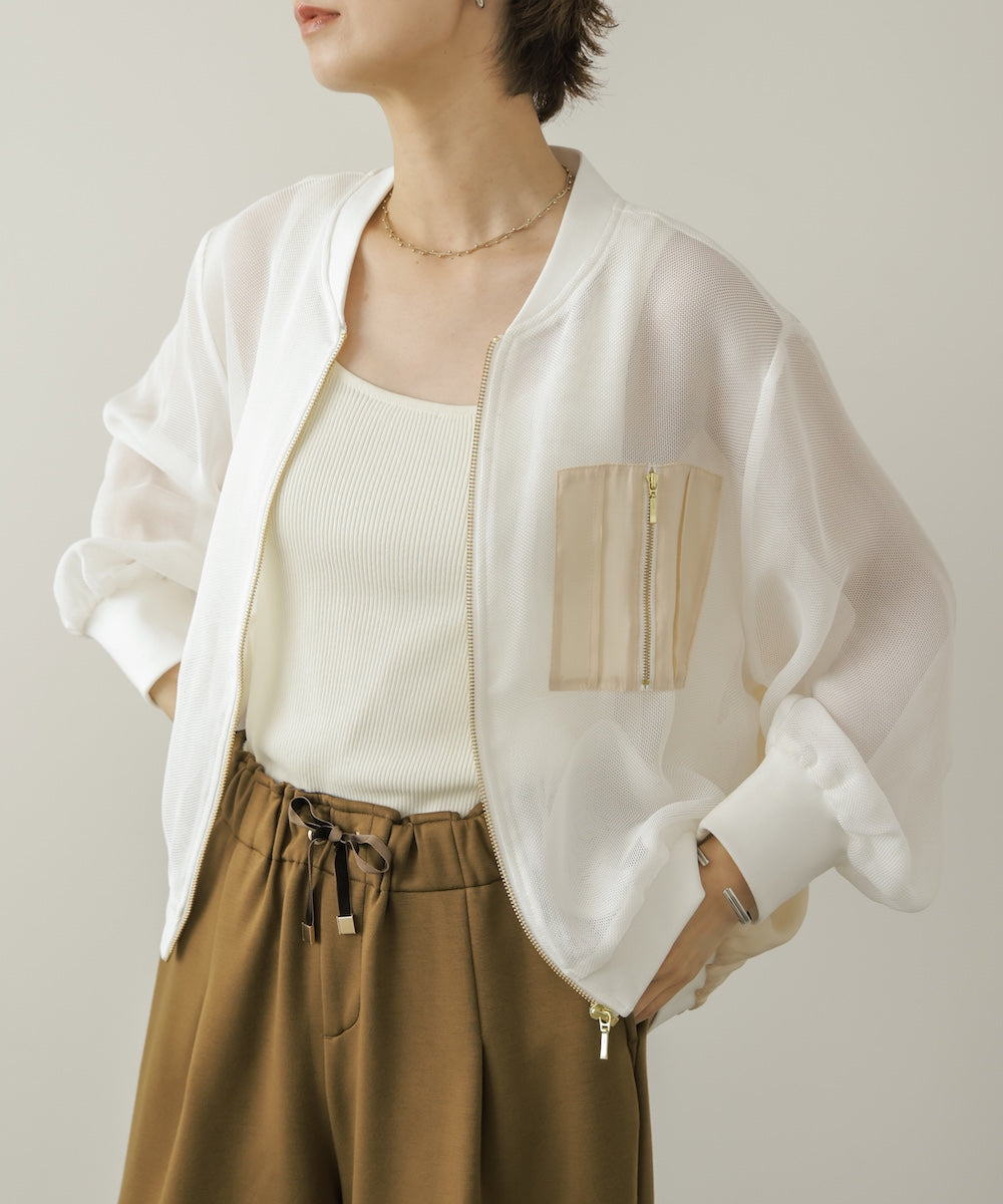 メッシュブルゾン