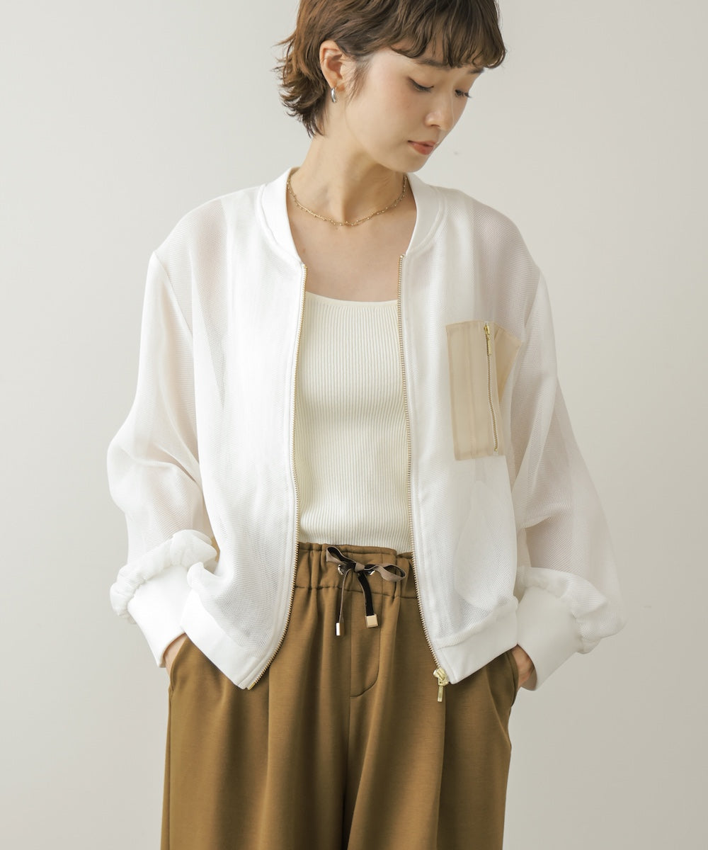 メッシュブルゾン