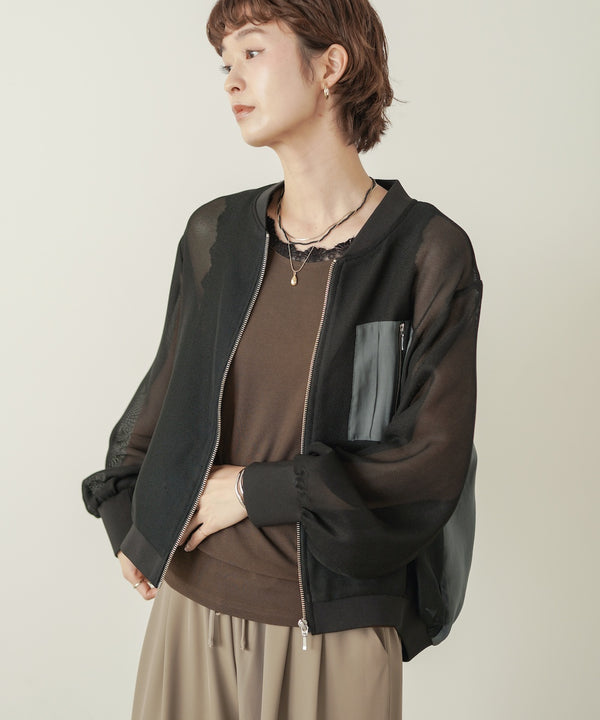 メッシュブルゾン