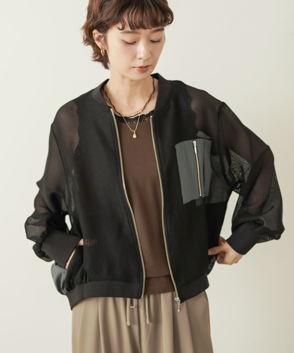 メッシュブルゾン