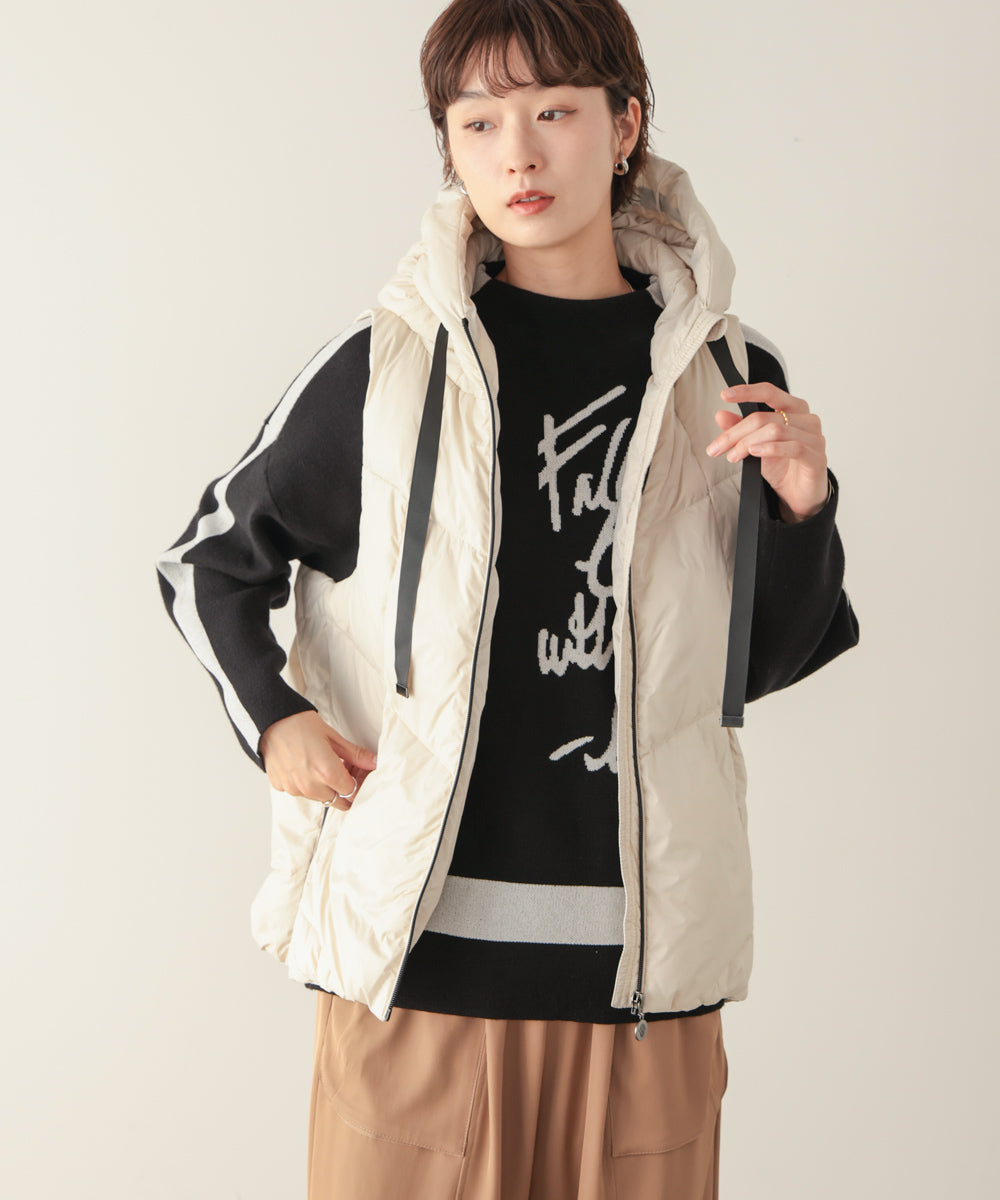 ダウン配色ＺＩＰベスト［10/28発送予定］