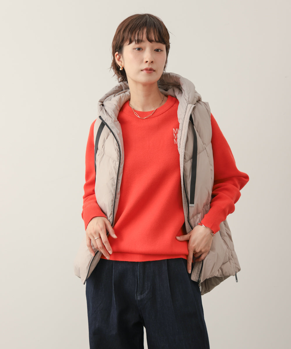 ダウン配色ＺＩＰベスト［10/28発送予定］