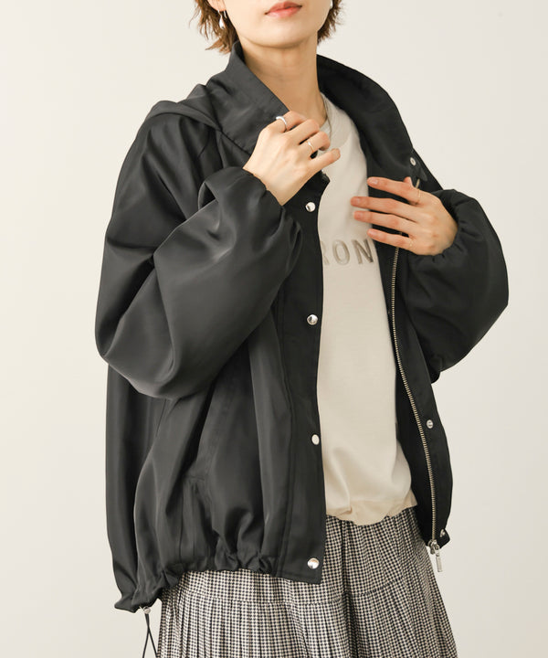 ネックギャザーブルゾン［10/22発送予定］
