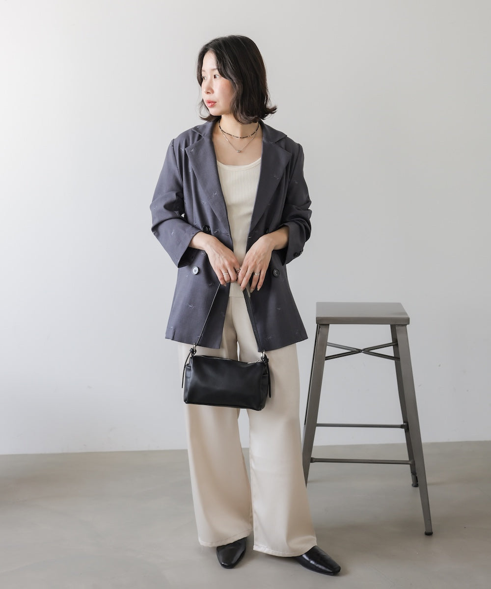 【セットアップ対応】刺繍シャツジャケット