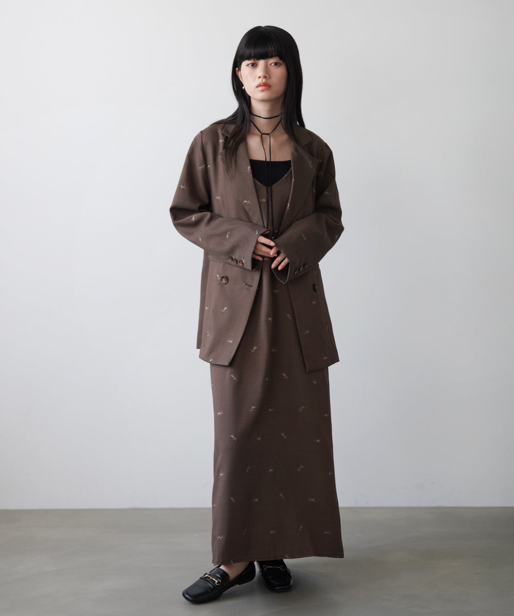 【セットアップ対応】刺繍シャツジャケット