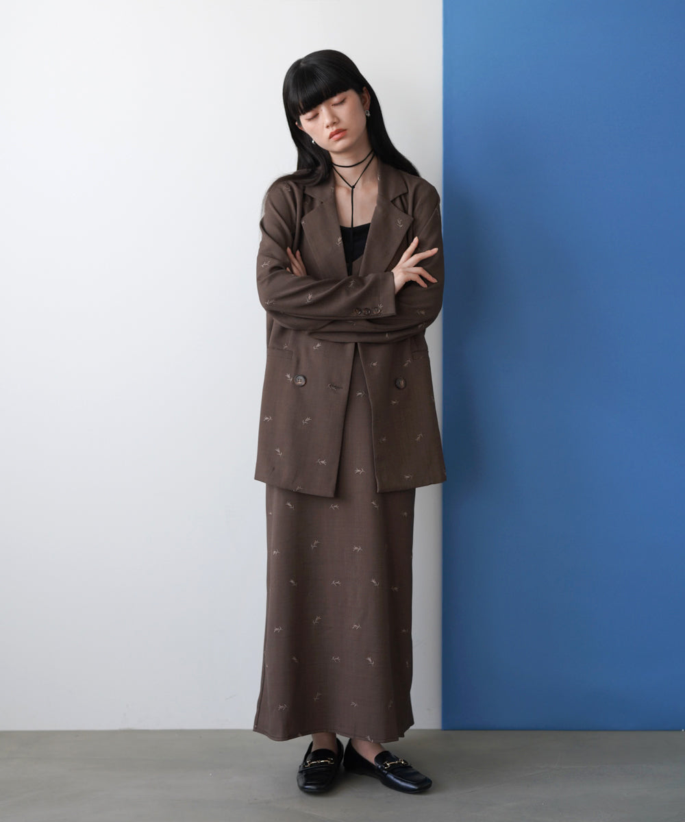 【セットアップ対応】刺繍シャツジャケット