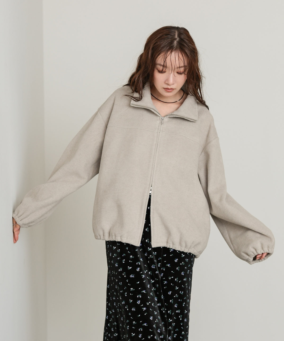 Ｗジップフリースブルゾン